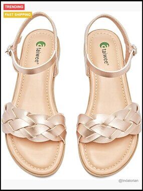 Faux Leather Flat Slide Sandals with Adjustable Lace-up Cross-strap